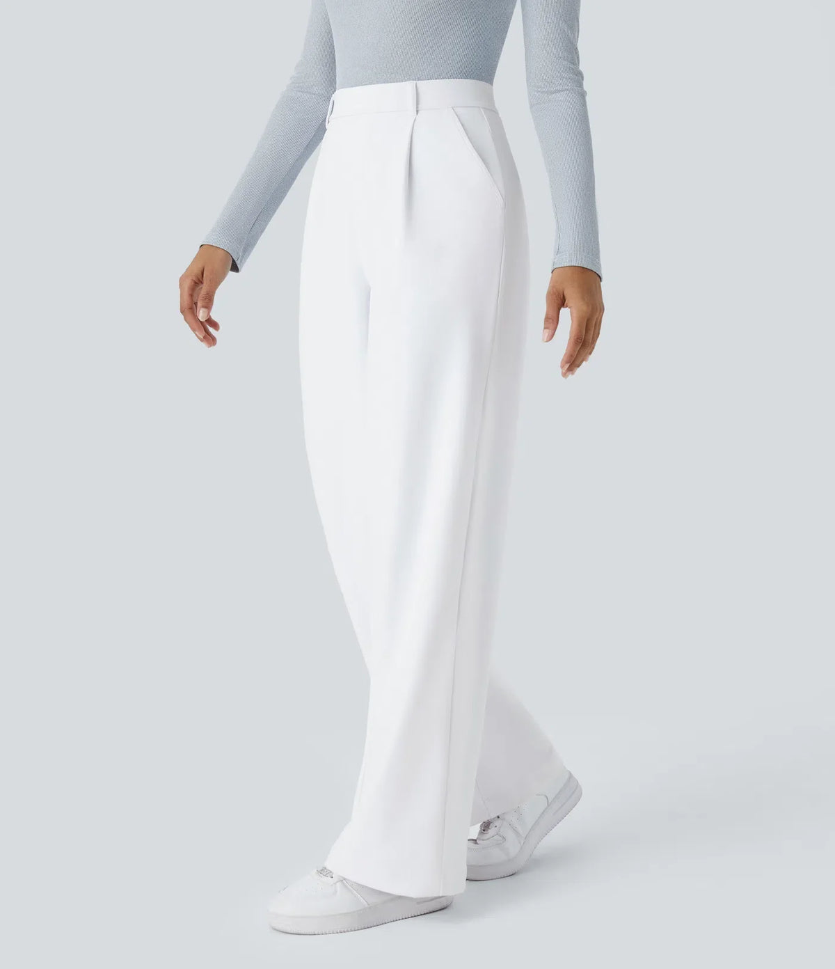 Elegant Stretch Pants with Pockets