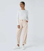 Straight-Leg Corduroy Pants with Pockets