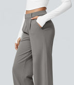 Elegant Stretch Pants with Pockets