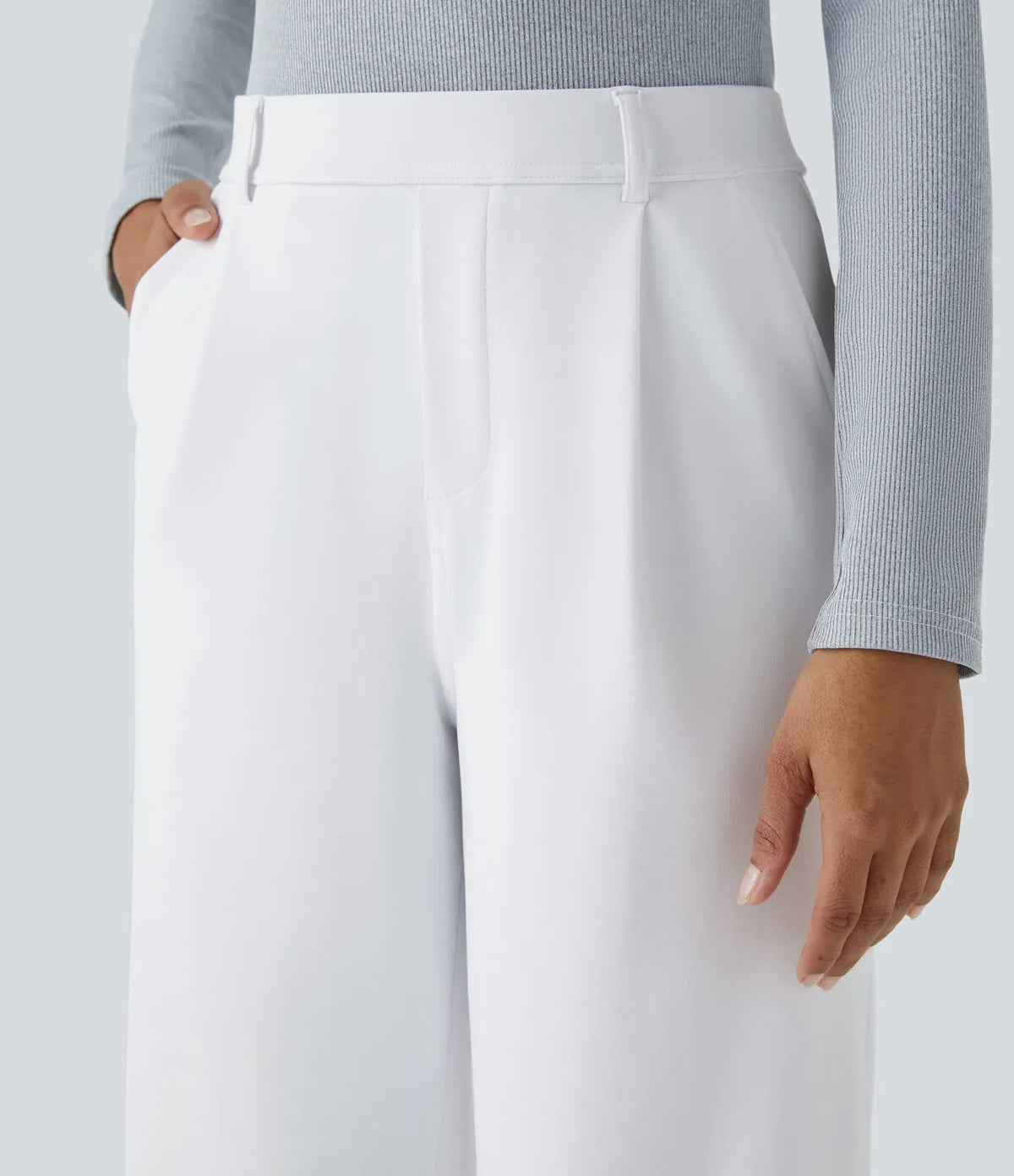 Elegant Stretch Pants with Pockets