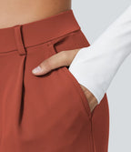 Elegant Stretch Pants with Pockets