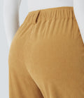 Straight-Leg Corduroy Pants with Pockets
