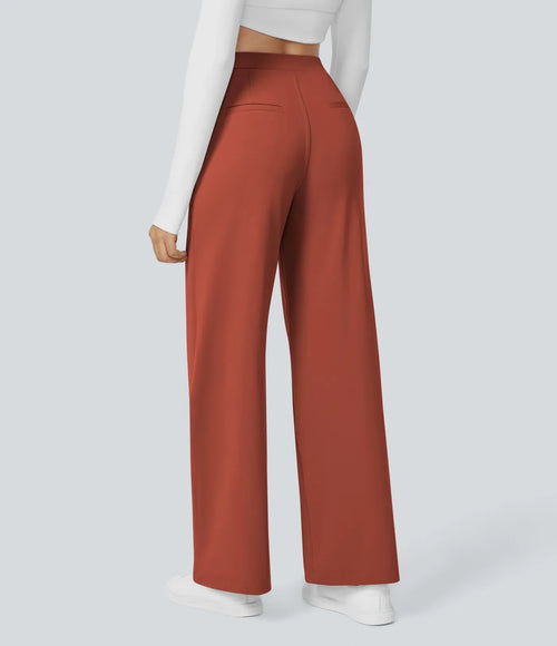 Elegant Stretch Pants with Pockets