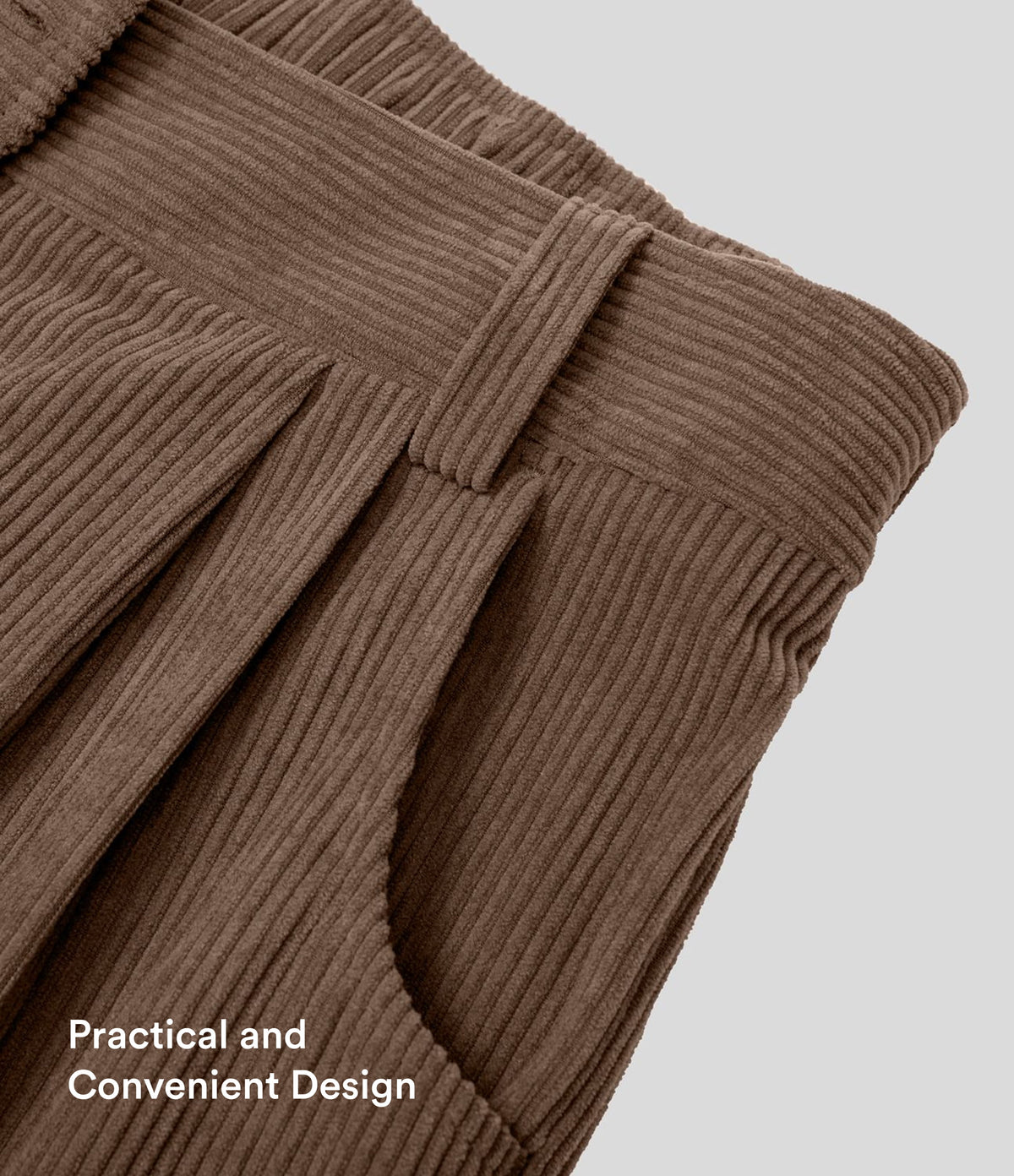 Straight-Leg Corduroy Pants with Pockets