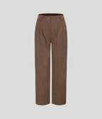 Straight-Leg Corduroy Pants with Pockets